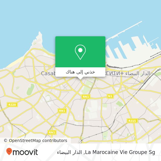 خريطة La Marocaine Vie Groupe Sg