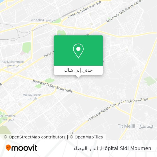 خريطة Hôpital Sidi Moumen
