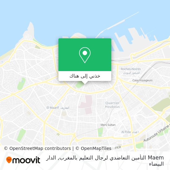 خريطة Maem التأمين التعاضدي لرجال التعليم بالمغرب