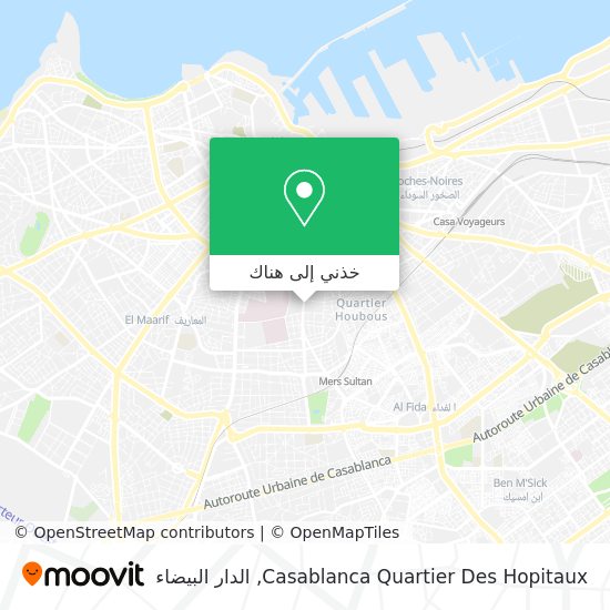 خريطة Casablanca Quartier Des Hopitaux