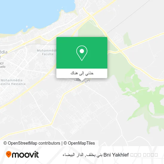 خريطة Bni Yakhlef ⴱⵏⵉ ⵉⵅⵍⴼ بني يخلف