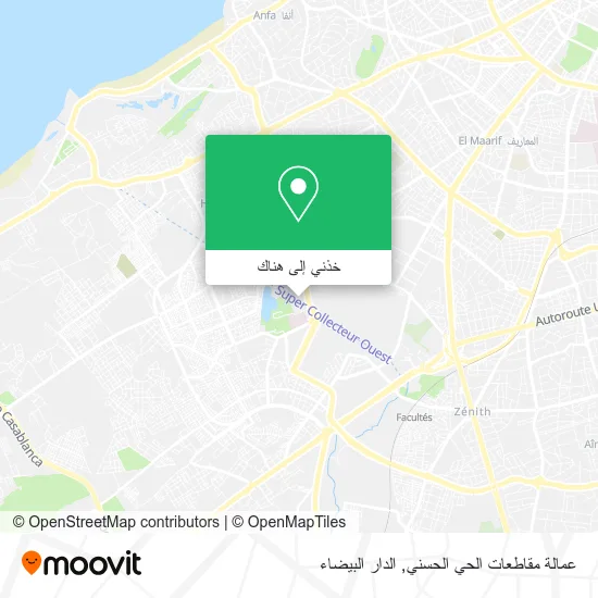 خريطة عمالة مقاطعات الحي الحسني