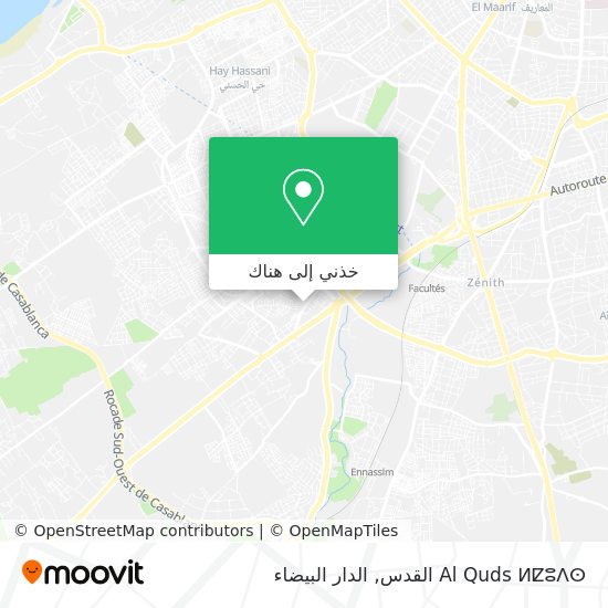 خريطة Al Quds ⵍⵇⵓⴷⵙ القدس