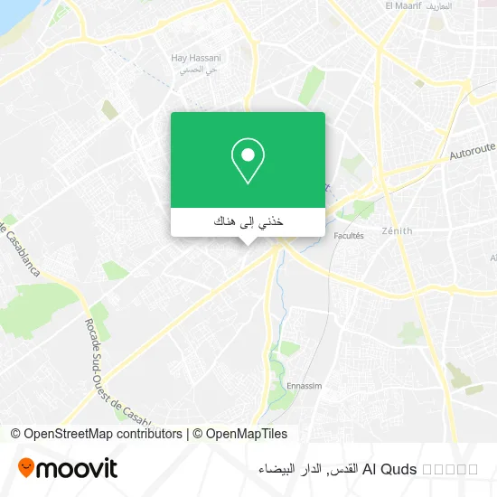 خريطة Al Quds ⵍⵇⵓⴷⵙ القدس