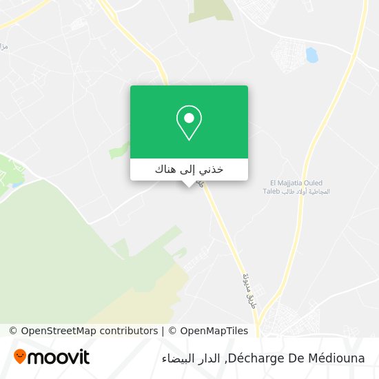 خريطة Décharge De Médiouna