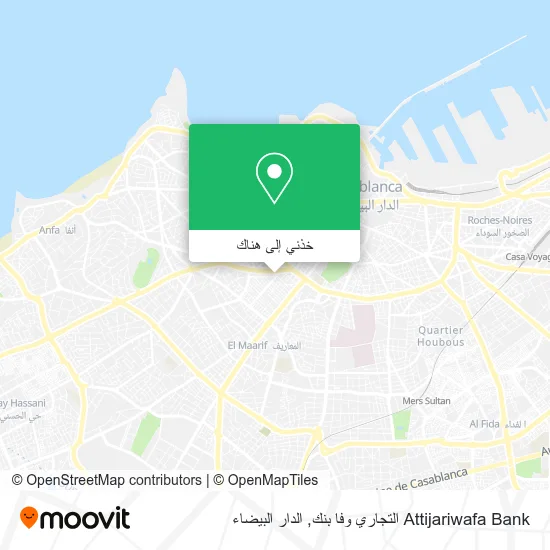 خريطة Attijariwafa Bank التجاري وفا بنك