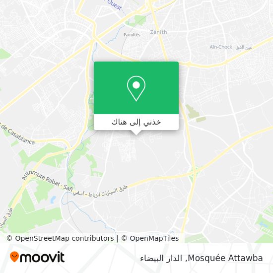 خريطة Mosquée Attawba