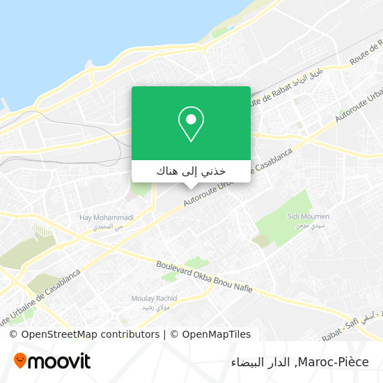 خريطة Maroc-Pièce