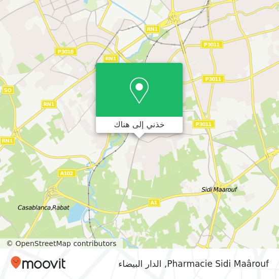 خريطة Pharmacie Sidi Maârouf