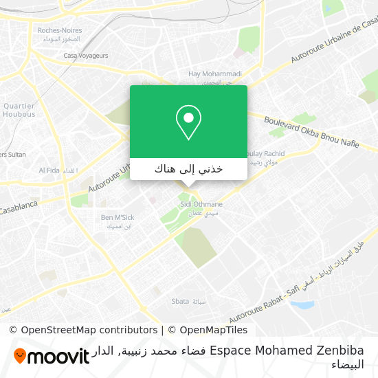 خريطة Espace Mohamed Zenbiba فضاء محمد زنبيبة