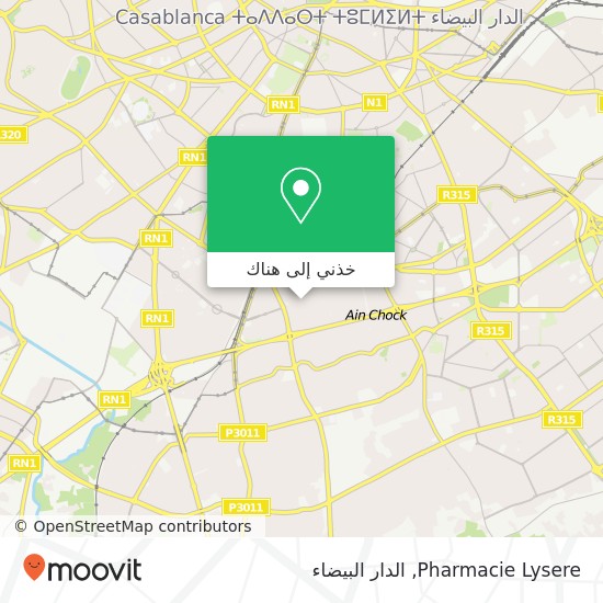 خريطة Pharmacie Lysere