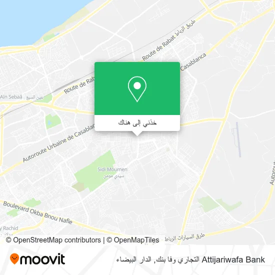 خريطة Attijariwafa Bank التجاري وفا بنك