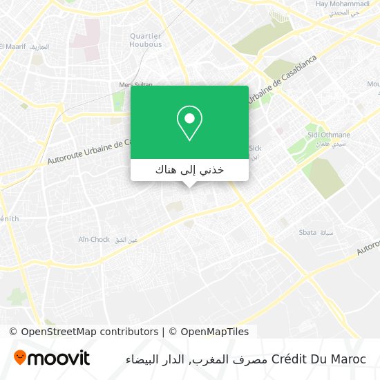 خريطة Crédit Du Maroc مصرف المغرب