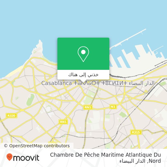 خريطة Chambre De Pêche Maritime Atlantique Du Nord