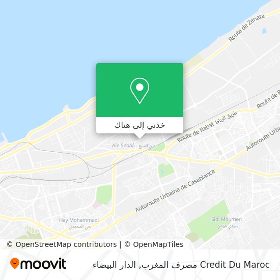 خريطة Credit Du Maroc مصرف المغرب