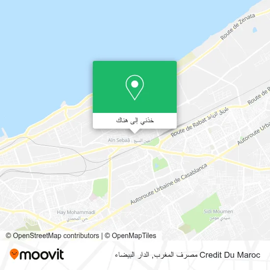 خريطة Credit Du Maroc مصرف المغرب