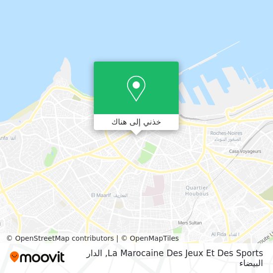 خريطة La Marocaine Des Jeux Et Des Sports