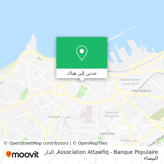 خريطة Association Attawfiq - Banque Populaire