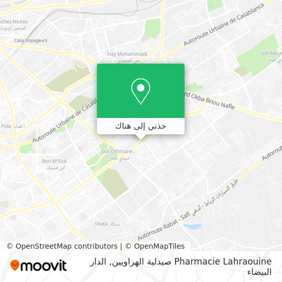 خريطة Pharmacie Lahraouine صيدلية الهراويين
