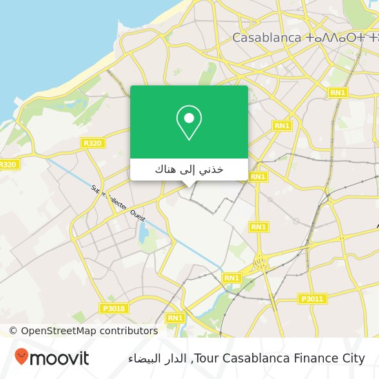 خريطة Tour Casablanca Finance City