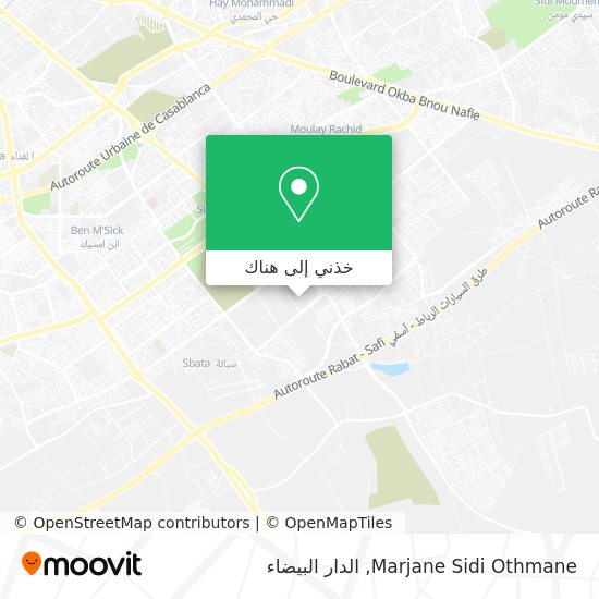 خريطة Marjane Sidi Othmane