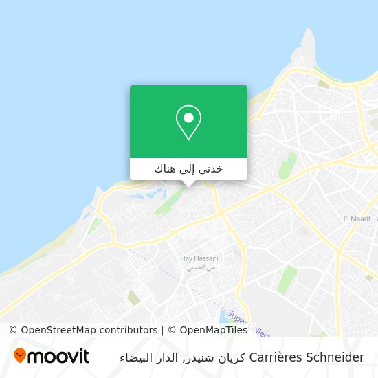 خريطة Carrières Schneider كريان شنيدر