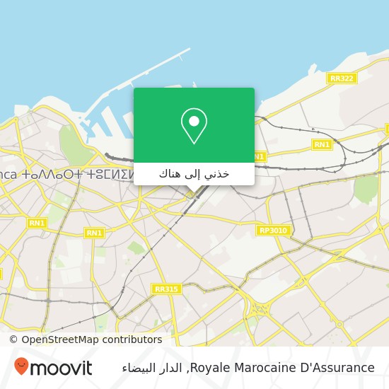 خريطة Royale Marocaine D'Assurance