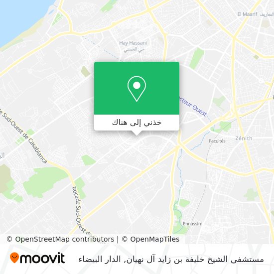 خريطة مستشفى الشيخ خليفة بن زايد آل نهيان