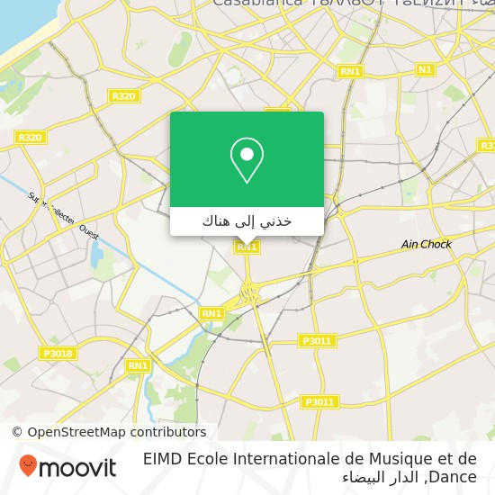 خريطة EIMD Ecole Internationale de Musique et de Dance