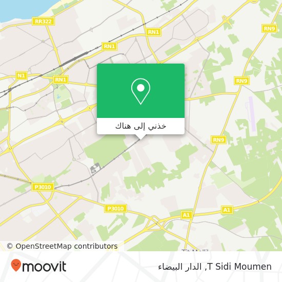 خريطة T Sidi Moumen