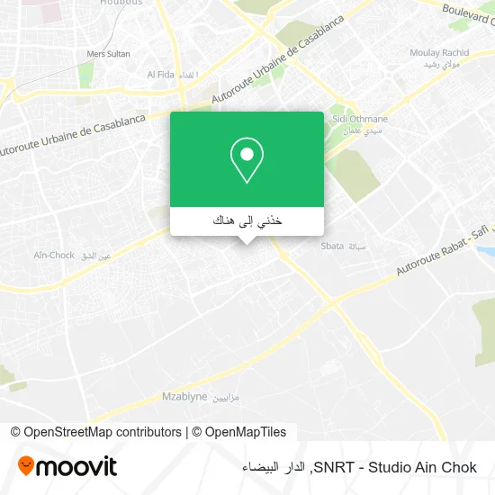 خريطة SNRT - Studio Ain Chok