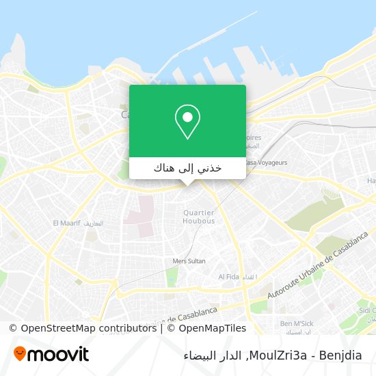 خريطة MoulZri3a - Benjdia