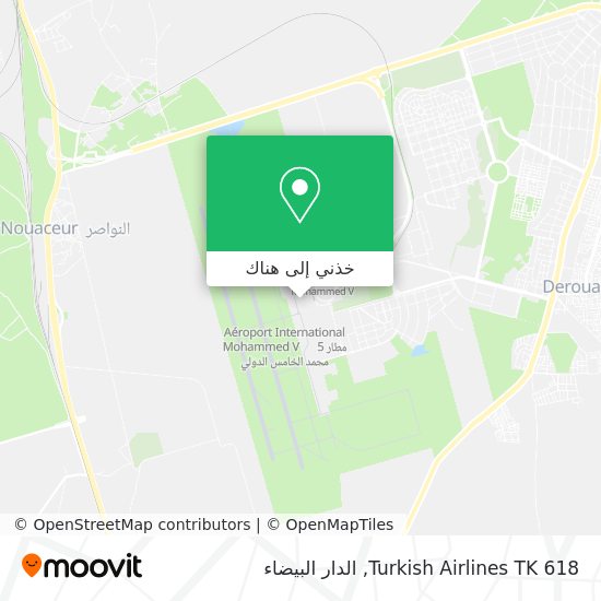 خريطة Turkish Airlines TK 618
