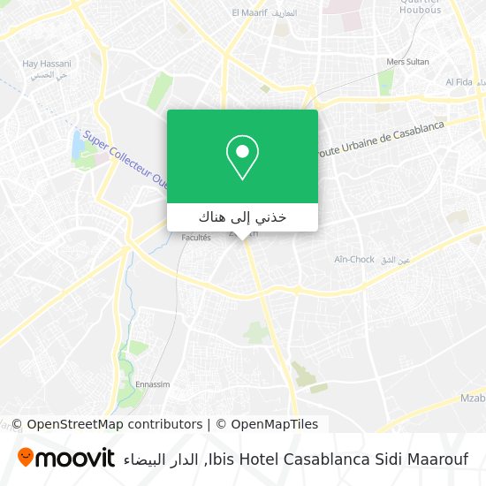 خريطة Ibis Hotel Casablanca Sidi Maarouf