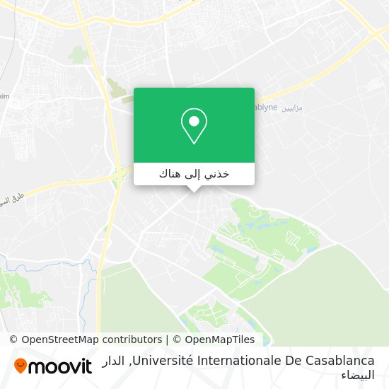 خريطة Université Internationale De Casablanca