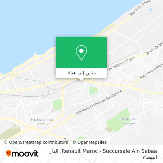 خريطة Renault Maroc - Succursale Ain Sebaa