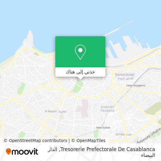 خريطة Tresorerie Prefectorale De Casablanca