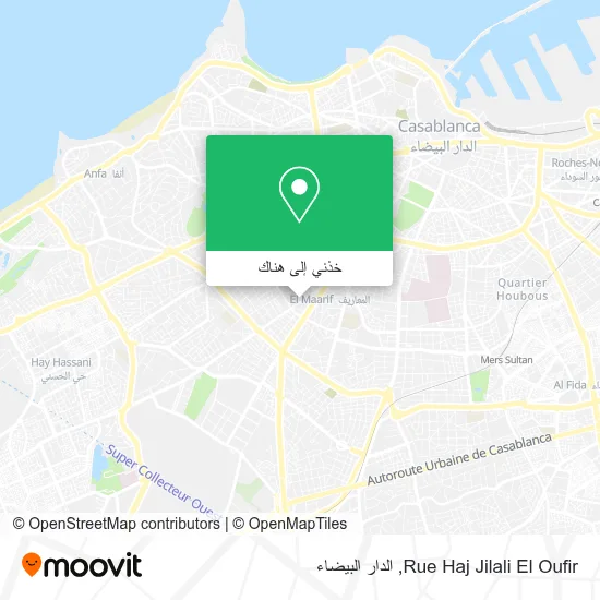 خريطة Rue Haj Jilali El Oufir