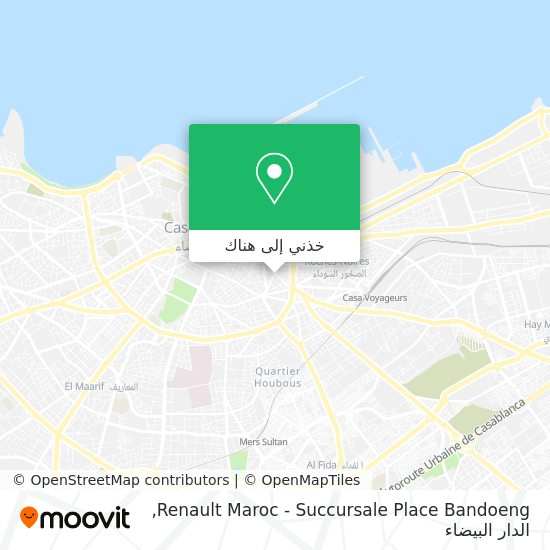 خريطة Renault Maroc - Succursale Place Bandoeng