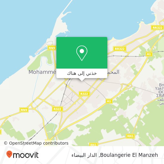 خريطة Boulangerie El Manzeh