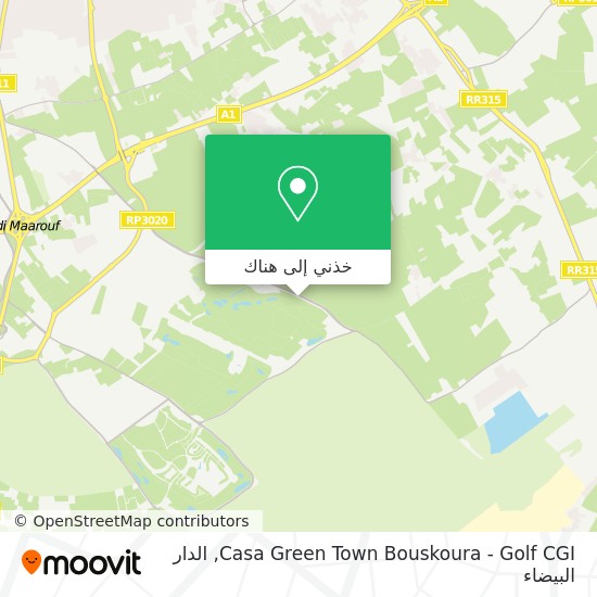 خريطة Casa Green Town Bouskoura - Golf CGI