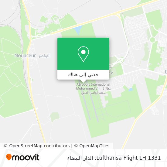 خريطة Lufthansa Flight LH 1331