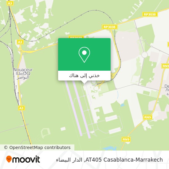 خريطة AT405 Casablanca-Marrakech