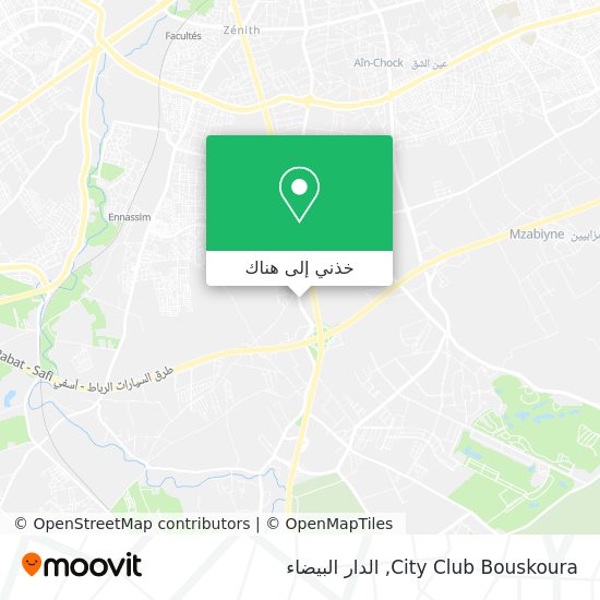 خريطة City Club Bouskoura