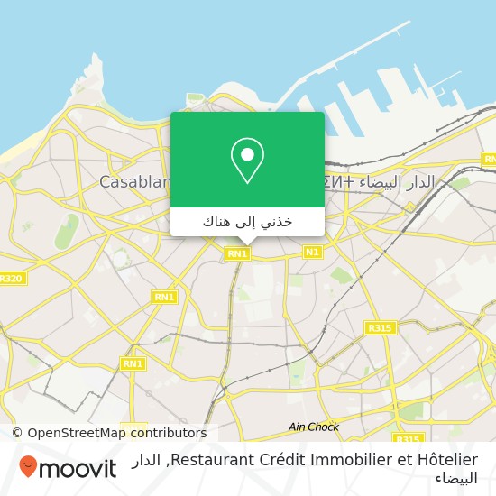 خريطة Restaurant Crédit Immobilier et Hôtelier