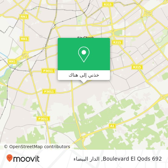 خريطة Boulevard El Qods 692