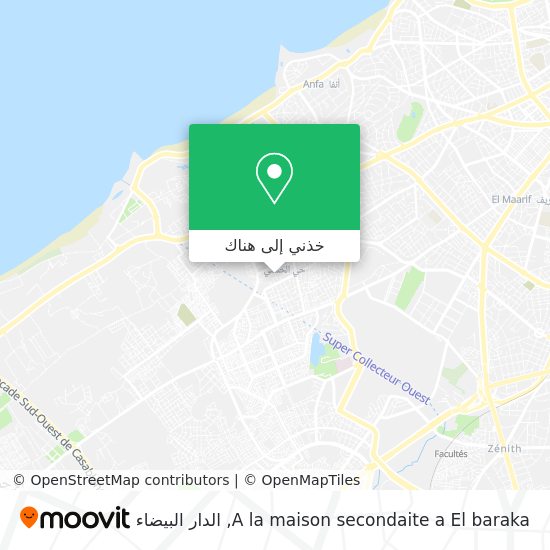 خريطة A la maison secondaite a El baraka