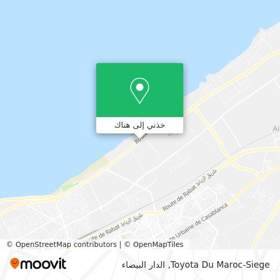 خريطة Toyota Du Maroc-Siege