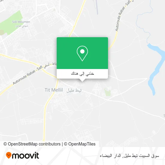 خريطة سوق السبيت تيط مليل