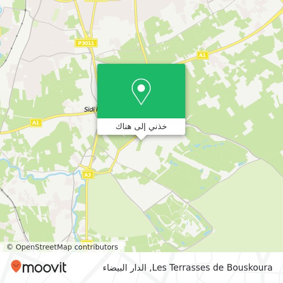 خريطة Les Terrasses de Bouskoura